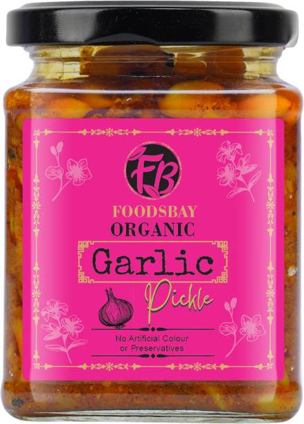 Foodsbay Homemade Organic Garlic Pickle | Garlic Pickle | Lahsun aachar | Garlic Pickle