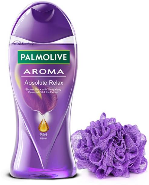 PALMOLIVE Aroma Absolute Relax Body Wash, Gel Based Shower Gel with 100% Natural Ylang Ylang Essential Oil & Iris Extracts - pH Balanced, No Parabens, No Silicones