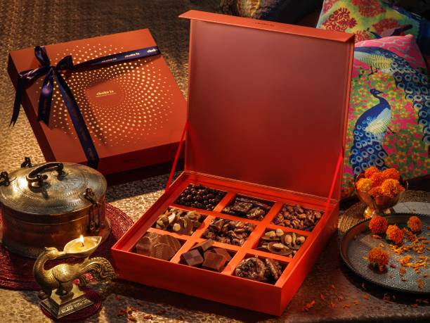 Choko La Collective Nine Chocolates Gift Hamper Chocolate Basket Gift Premium Gifting Pack Combo