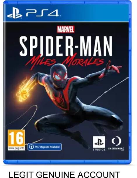 Marvel's Spider-Man: Miles Morales For PS4 (NO CD DVD N...