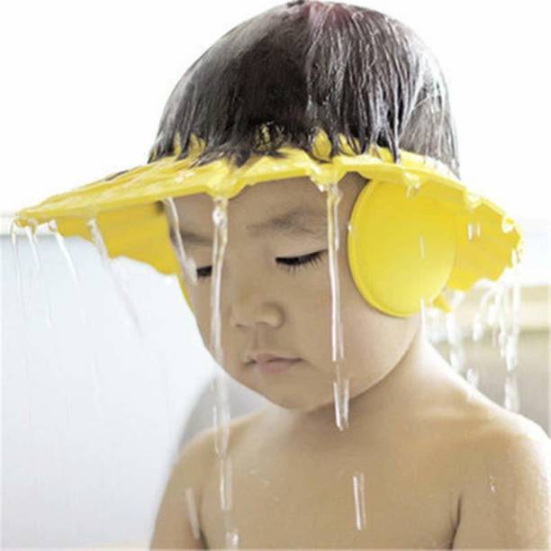 Oncarnival Baby Shower Cap Bathing Baby Wash Hair Eye Ear Protector Hat