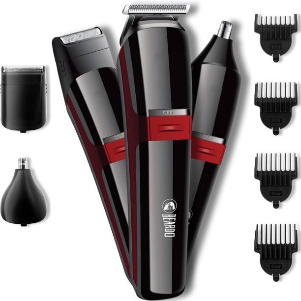 BEARDO Ape-X 3-in-1 Trimmer, nose trimmer, shaver, manscaping. Trimmer 120 min  Runtime 20 Length Settings