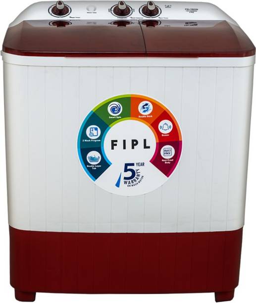 Feltron 6.5 kg Semi Automatic Top Load White, Red (FIPLSWM65P)