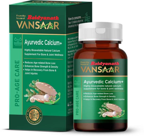 Vansaar Ayurvedic Calcium + 60 Tabs (From the house of Baidyanath)