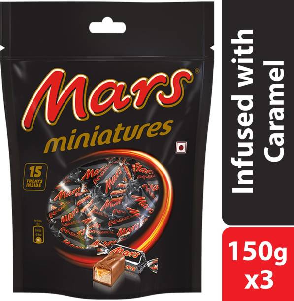 Mars Miniatures Nougat and Caramel Filled Chocolates Bars