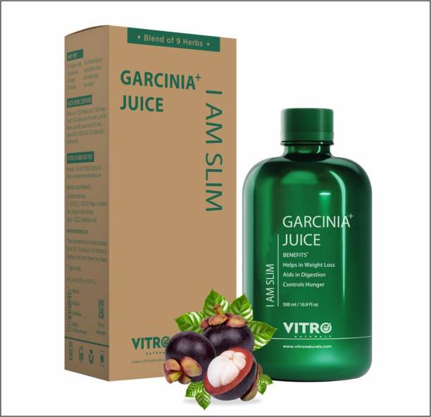 VITRO Garcinia+ Juice 500 ml | Aids in Weight Loss | Improves Metabolism |Garcinia Juice for Weight Loss No Added Sugar