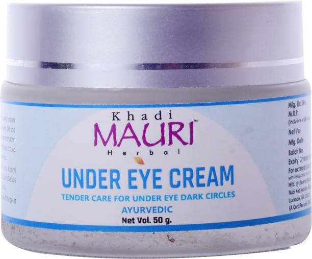 Khadi Mauri Herbal Under Eye Cream | Prevents Dark Circles | Ayurvedic & Paraben Free