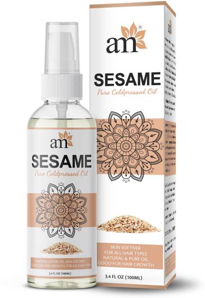 aromamusk USDA Organic 100% Pure Cold Pressed Extra Virgin Sesame Oil For Hair And Skin Hair Oil