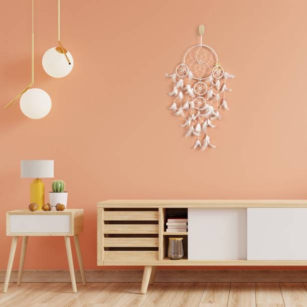 DULI Dreamcatcher Windchime for Bedrooms, Home Wall Hanging Decorative Showpiece  -  75 cm