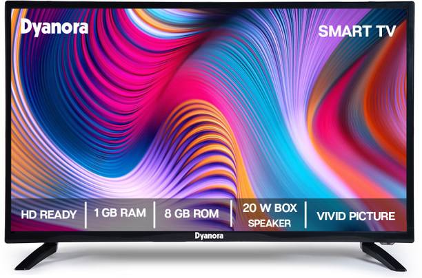 Dyanora 80 cm (32 inch) HD Ready LED Smart Android TV with Noise Reduction, Android 9.0, Powerful Audio Box Speakers