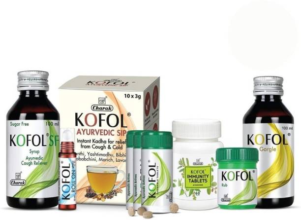 Kofol Monsoon Kit for Cough & Cold, Sore Throat, Viral Infection and Immunity