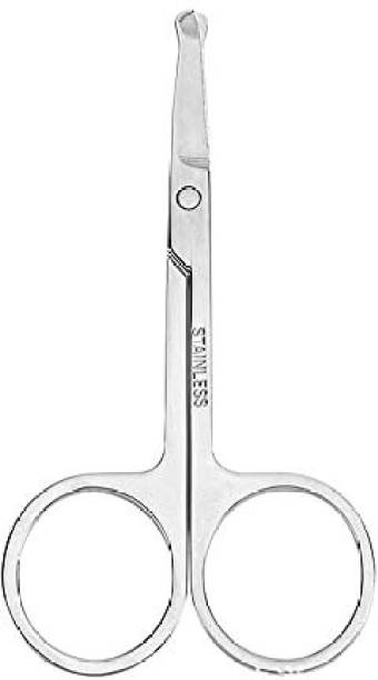 PIHET Stainless Steel Small Nail Eyebrow Nose Hair Cutting Scissors & pushres Single Ended Cuticle Pusher