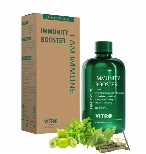 VITRO Immunity booster Juice, No added sugar, Giloy Tulsi+ Juice, immune care juice