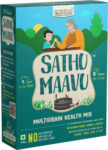 The Great Banyan Multigrain Sathu Maavu Natural Homemade Health Mix for Kids & Adults