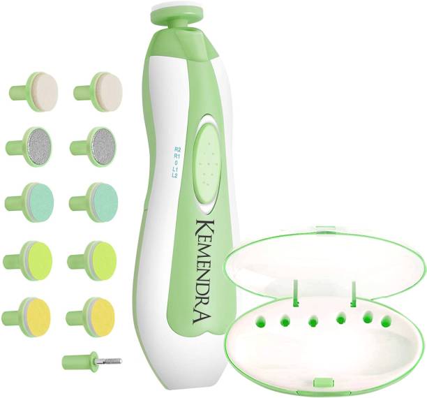 Kemendra New Baby Nail File Electric,Baby Nail Trimmer with 6 Grinding Heads Safe
