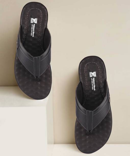 red chief black slippers