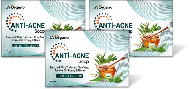 LA Organo Anti Acne Soap For Remove Acne, Blemishes, Scars, Pimples, Dark Spots for All Skin Type