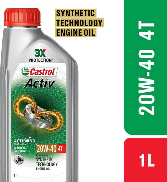 Castrol Active 4T 20W-40 1L Synthetic Technology Engine Oil