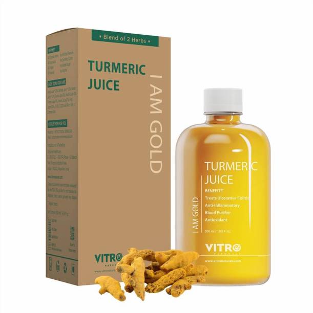VITRO Turmeric (Kacchi Haldi)Premium Juice|Anti-inflammatory|Control Cholesterol Lavel