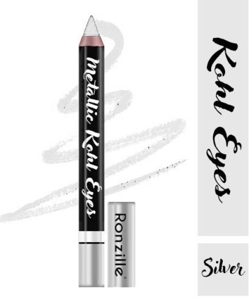 RONZILLE metallic kohl eye eyeliner/ kajal eye- shadow Pencil Silver 2.5 g