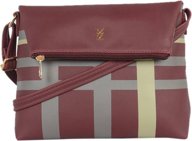 Baggit Red Sling Bag LXE BORON E DIEGO WINE