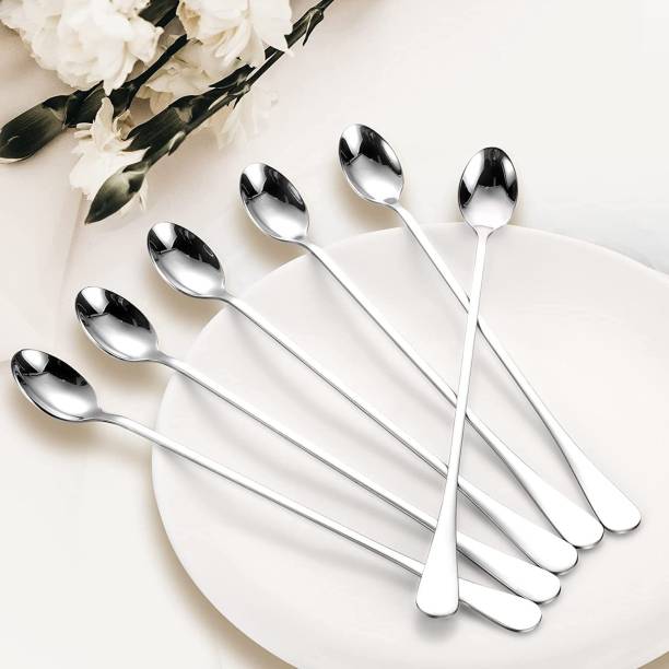 Badli Long Handle Spoon 6 Pics Stainless Steel Ice Tea Spoon Set
