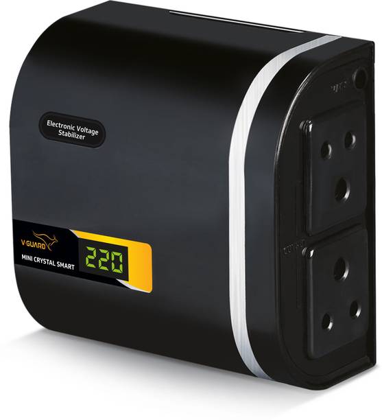 V-Guard Mini Crystal Smart TV Voltage Stabilizer for 82 cm (32) TV+Set topbox (Working Range: 90-290V; 1.3 A)