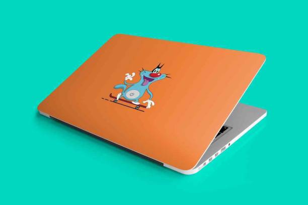 You Are Awesome YAA - Oggy And The Cockroaches Double Layered Laptop Skin (15.6inch) Vinyl Laptop Decal 15.6