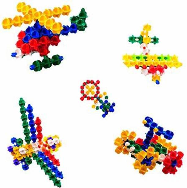 ADICHAI Building Blocks Toys Education Snowflakes Blocks Learning Puzzle Toys for Kids