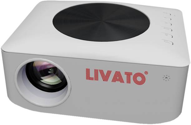 Livato Y2 WiFi Projector with Built-in YouTube WiFi,HDMI,AV in,USB, Screencast Miracast (4000 lm / 1 Speaker / Wireless / Remote Controller) Portable Projector
