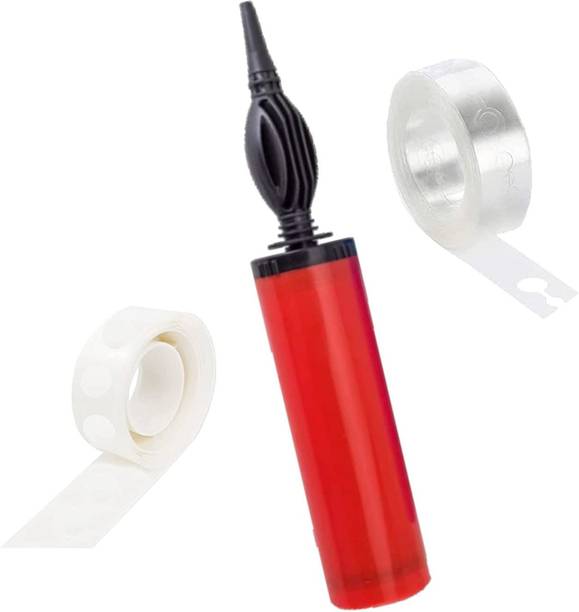 RJV Global Solid Balloon Pump with Glue dot & Arch Strip for Balloon & Inflatable Party Accessory Balloon