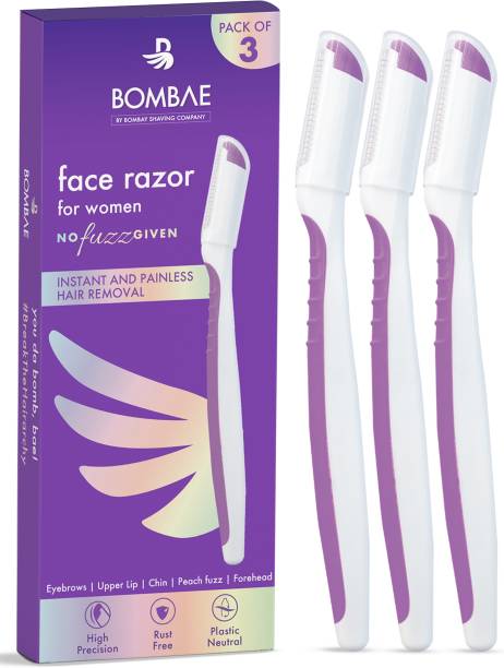 Bombae Face Razor For Women | For Easy & Safe Facial Hair Removal and Eyebrow Shaper