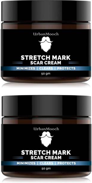 UrbanMooch Stretch Marks Cream for Reducing Stretch Marks & Scars for Men-50gm-2-Jar- Men