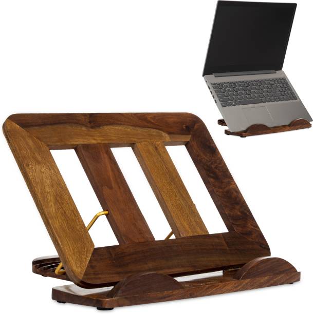 YOGADESK Laptop Stand for Desk Table| 11" 12" 13" 14” inch PC Compatible| Rosewood Laptop Stand