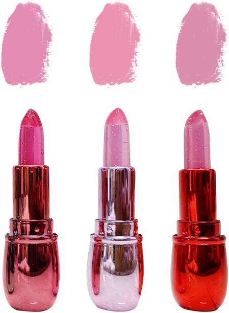 NUTREZE WITH TAG LINE Herbs & Naturals Color Changing Lipsticks Gel Combo,24K Gold Lipstic Combo Changing in Pink Color