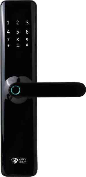 Hawkvision Fingerprint, password and other 5 way unlocking enabled Smart Door Lock