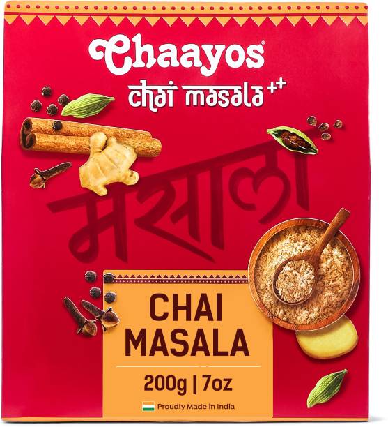 Chaayos Chai Masala - Aromatic Tea Spice Powder with 100% Natural Ingredients (Ginger, Black Pepper, Clove, Cinnamon, Cardamom) Tea Pouch (500 Cups)