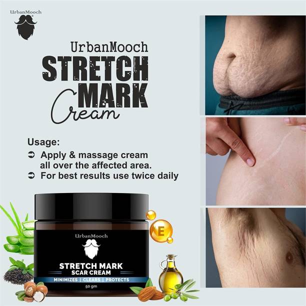 UrbanMooch Stretch Marks Cream for Reducing Stretch Marks & Scars for Men- Men