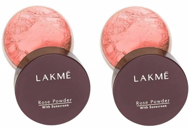 Lakmé Rose Powder with Sunscreen - Warm Pink Compact