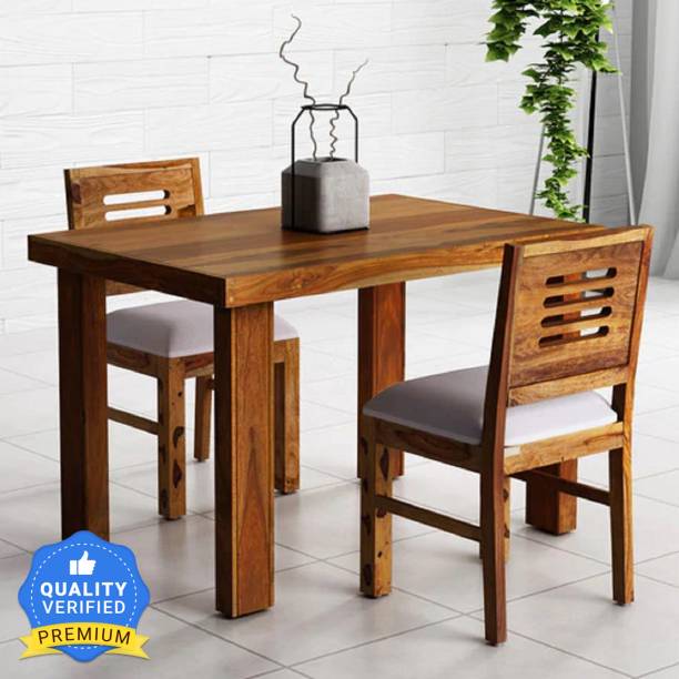 Kendalwood Furniture Premium Dining Room Furniture Wooden Dining Table with 2 Chairs Solid Wood 2 Seater Dining Set