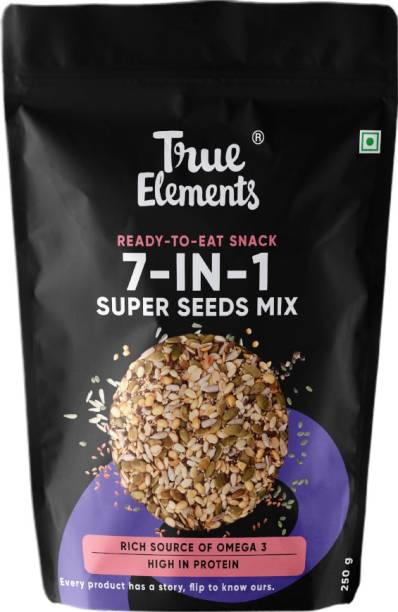 True Elements 7 in 1 Super Seeds and Nut Mix for weight loss, Ready To Eat Healthy snacks