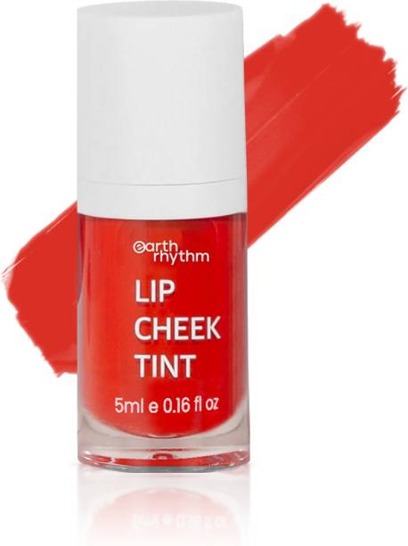 Earth Rhythm Lip & Cheek Tint- Cherry, Hydrates Dry Chapped Lips, Women & Girls - 5 ml Cherry
