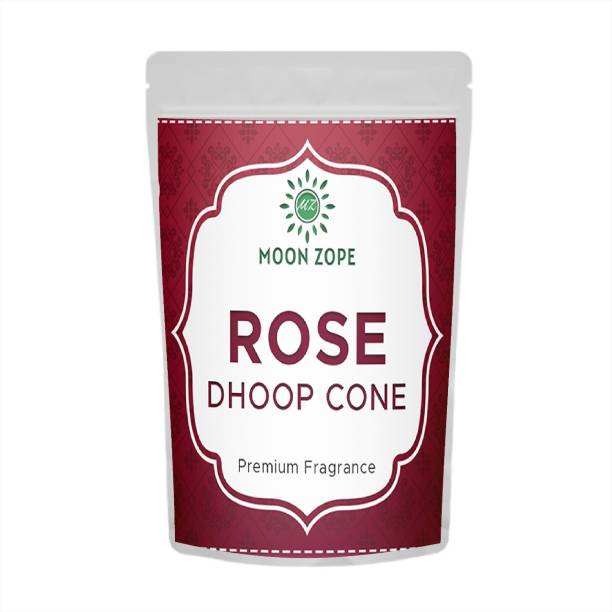 MOON ZOPE Rose Dhoop Cone | Pack of 400 Cones | Premium Quality Cones Dhoop