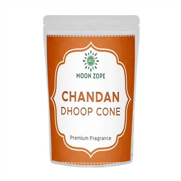 MOON ZOPE Chandan Dhoop Cone | Pack of 400 Cones | Premium Quality Cones Dhoop