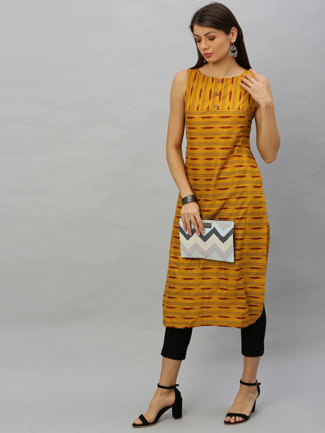 ikat kurti pattern