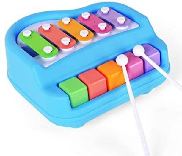 HappyBive Baby Piano Xylophone Toy for Toddlers , 5 Multicolored Key Melody Xylophone