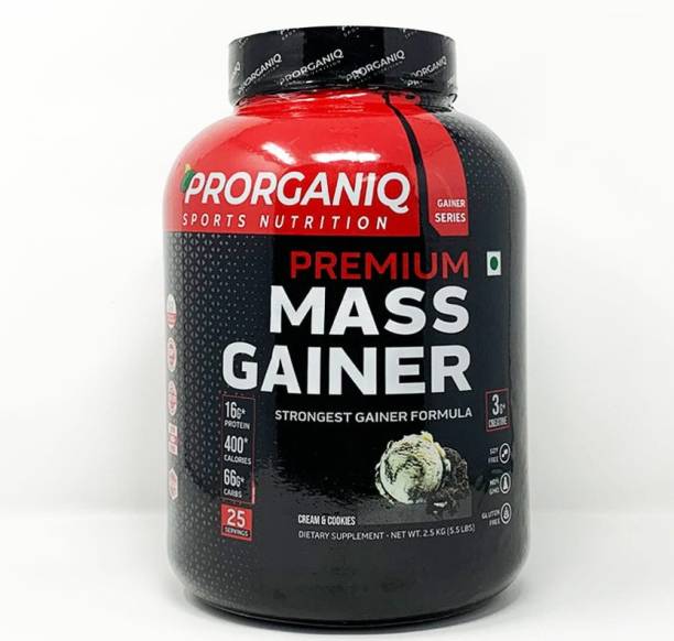 Prorganiq Premium Mass Gainer Supplement With Protein Weight Gainers/Mass Gainers