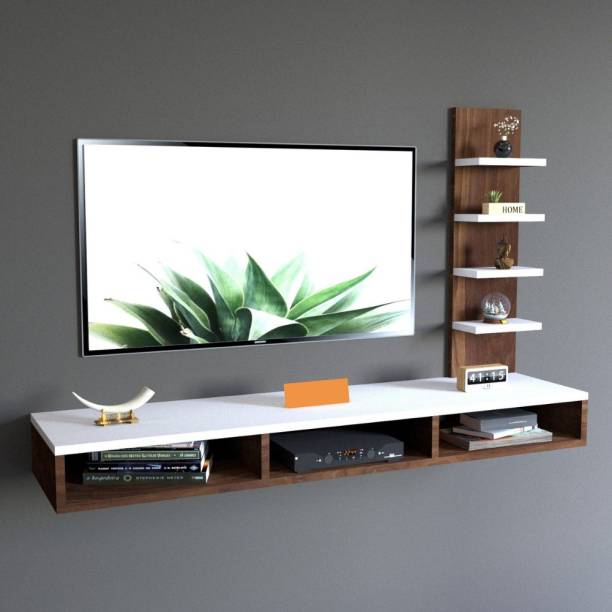 Flipkart Perfect Homes Studio Wall Mounted TV Stand for Home/TV Cabinet for Wall/Wooden Wall Shelf TV Unit/ Engineered Wood TV Entertainment Unit