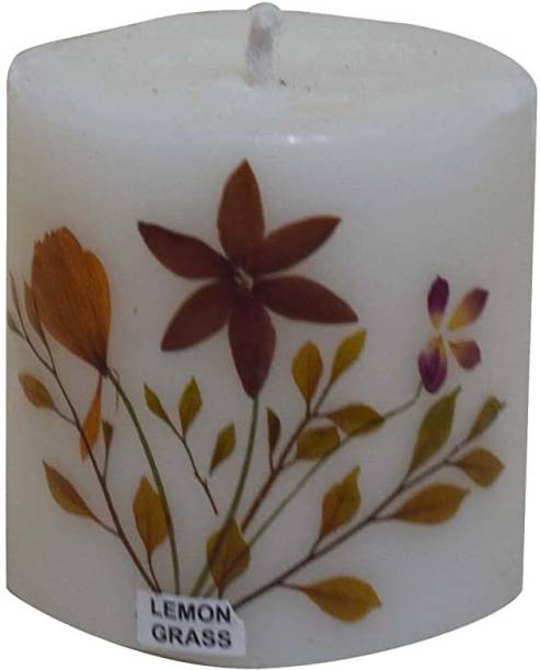 Smartcraft 7x7.5 cm Fragrance Candle |Home Décor Candle|Romantic Candle(Lemon Grass) Candle