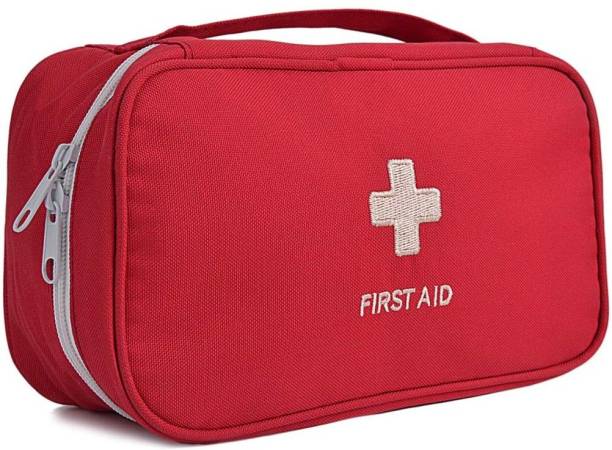 Pinkmpire First Aid Bag with Handle Medical First Aid Kit Pouch Empty Travel Emergency Storage Bag Organizer Pill Box
